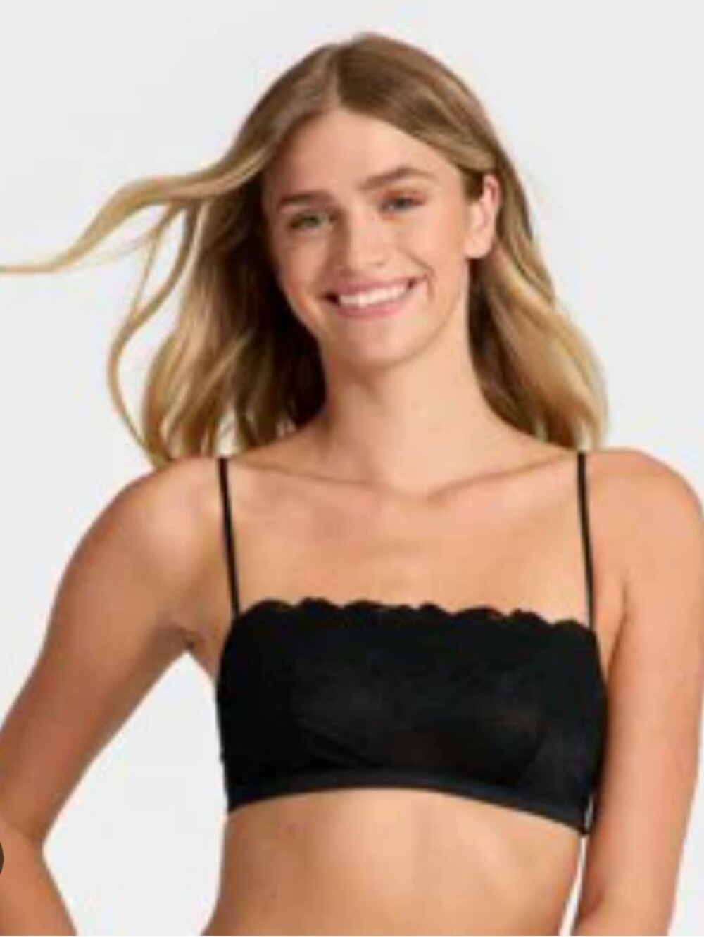 ⭐ New NWT Auden Black Lace Unlined Bralette XS